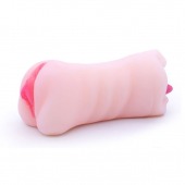 Телесный двусторонний мастурбатор - вагина и ротик - Boys of Toys - в Димитровграде купить с доставкой