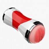 Двусторонний мастурбатор в колбе Power Grip Cup - вагина и ротик - Boys of Toys - в Димитровграде купить с доставкой