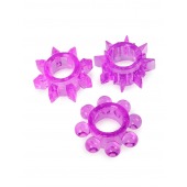 Набор из 3 лиловых эрекционных колец различной формы - Erowoman-Eroman - в Димитровграде купить с доставкой