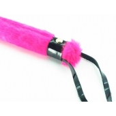 Нежная плеть с розовым мехом BDSM Light - 43 см. - БДСМ Арсенал - купить с доставкой в Димитровграде
