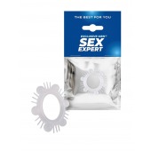 Эластичное эрекционное кольцо с шипиками и шариками - Sex Expert - в Димитровграде купить с доставкой