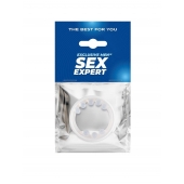 Эрекционное кольцо со стимулирующими шариками сверху и снизу - Sex Expert - в Димитровграде купить с доставкой