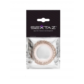 Эрекционное кольцо с бежевыми «ресничками» - Sextaz - в Димитровграде купить с доставкой
