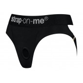 Черные трусики для насадок Heroine Lingerie Harness - size XL - Strap-on-me - купить с доставкой в Димитровграде