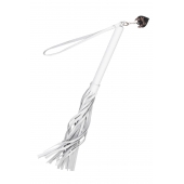 Белая кожаная плеть - 50 см. - Pecado - купить с доставкой в Димитровграде