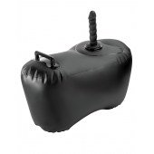Черное надувное кресло с платформой для фиксации дилдо Body Dock Inflatable Love Seat - Pipedream - купить с доставкой в Димитровграде