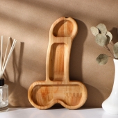 Деревянное блюдо для подачи в форме члена (25 х 16,5 х 1,7 см) - Сима-Ленд - купить с доставкой в Димитровграде