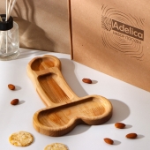 Деревянное блюдо для подачи в форме члена (25 х 16,5 х 1,7 см) - Сима-Ленд - купить с доставкой в Димитровграде