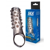 Дымчатая насадка на пенис с выпуклостями - 11 см. - Sex Expert - в Димитровграде купить с доставкой