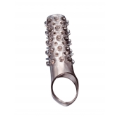 Дымчатая насадка на пенис с шипами и выпуклостями - 12 см. - Sex Expert - в Димитровграде купить с доставкой