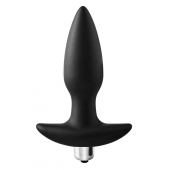 Черная анальная вибропробка FantASStic Vibrating Plug - 14 см. - Dream Toys