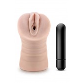 Телесный мастурбатор-вагина Ayumi с вибрацией - Blush Novelties - в Димитровграде купить с доставкой