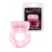 Розовое эрекционное виброкольцо с бабочкой - 1137 - в Димитровграде купить с доставкой