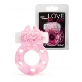 Розовое эрекционное виброкольцо в форме зайчика - 1137 - в Димитровграде купить с доставкой