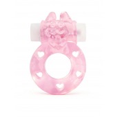Розовое эрекционное виброкольцо в форме зайчика - 1137 - в Димитровграде купить с доставкой