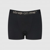 Черные трусики-боксеры для фиксации насадок Strap-on-me Harness Lingerie Allure - size M - Strap-on-me - купить с доставкой в Димитровграде