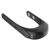 Черное эрекционное виброкольцо на ремешках - Boys of Toys - в Димитровграде купить с доставкой