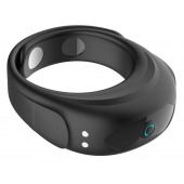 Черное эрекционное виброкольцо на ремешках - Boys of Toys - в Димитровграде купить с доставкой