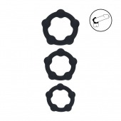 Набор из 3 эрекционных колец Beaded Silicone Cockring Set - Shots Media BV - в Димитровграде купить с доставкой