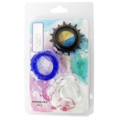 Набор из 3 эрекционных колец разного цвета и рельефа - Boys of Toys - в Димитровграде купить с доставкой