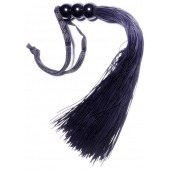 Черная силиконовая плетка - 25,4 см. - Boys of Toys - купить с доставкой в Димитровграде