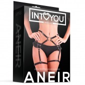 Черные стрепы на бёдра Aneir - Intoyou - купить с доставкой в Димитровграде