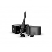 Черная секс-машина с функцией нагрева, насадками и присоской Sesh - Zalo - купить с доставкой в Димитровграде