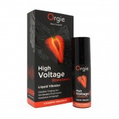 Жидкий вибратор Orgie High Voltage Strawberry - 15 мл. - ORGIE - купить с доставкой в Димитровграде