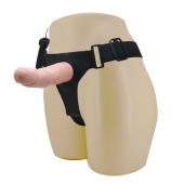 Реалистичный страпон-фаллоимитатор на трусиках Ultra Passionate Harness - 15 см. - Baile - купить с доставкой в Димитровграде