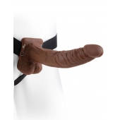 Полый мужской фаллопротез Hollow Strap-On with Balls - 24 см. - Pipedream - купить с доставкой в Димитровграде