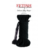 Черная веревка для фиксации Deluxe Silky Rope - 9,75 м. - Pipedream - купить с доставкой в Димитровграде