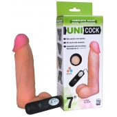 Фаллическая насадка Харнесс UNICOCK 7  с вибрацией - 19 см. - LOVETOY (А-Полимер) - купить с доставкой в Димитровграде