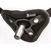 Страпон с 2 насадками и вибрацией UniStrap - 20 и 18 см. - LOVETOY (А-Полимер) - купить с доставкой в Димитровграде