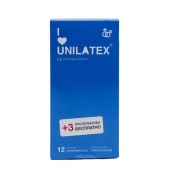 Классические презервативы Unilatex Natural Plain - 12 шт. + 3 шт. в подарок - Unilatex - купить с доставкой в Димитровграде