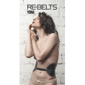 Пояс с клёпками Yona Black - Rebelts - купить с доставкой в Димитровграде