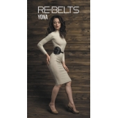Пояс с клёпками Yona Black - Rebelts - купить с доставкой в Димитровграде