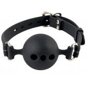 Силиконовый кляп-шар с отверстиями для дыхания Silicone Breathable Ball Gag Small - Pipedream - купить с доставкой в Димитровграде