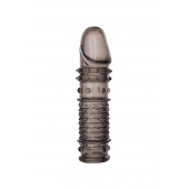 Дымчатая закрытая насадка ToyFa XLover с чешуйками и пупырышками - 13,5 см. - ToyFa - в Димитровграде купить с доставкой