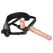 Женский страпон с вагинальной пробкой Woman Strap - 18 см. - LOVETOY (А-Полимер) - купить с доставкой в Димитровграде