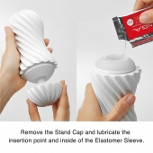 Мастурбатор FLEX Silky White с мягким рельефом - Tenga - в Димитровграде купить с доставкой