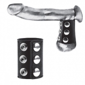 Утяжка на пенис на кнопочках 100% PVC STRAP WITH METAL SNAP - BlueLine - купить с доставкой в Димитровграде