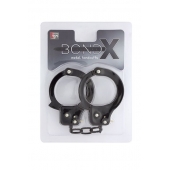 Чёрные наручники из листового металла BONDX METAL CUFFS BLACK - Dream Toys - купить с доставкой в Димитровграде