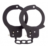 Чёрные наручники из листового металла BONDX METAL CUFFS BLACK - Dream Toys - купить с доставкой в Димитровграде