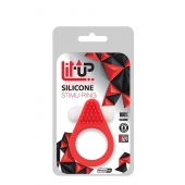 Красное эрекционное кольцо LIT-UP SILICONE STIMU RING 1 RED - Dream Toys - в Димитровграде купить с доставкой
