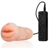 Мастурбатор-ротик с вибрацией REALSTUFF VIBRATING MASTURBATOR MOUTH - Dream Toys - в Димитровграде купить с доставкой