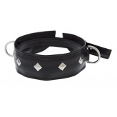 Полиуретановый ошейник с пуклями и D-кольцами Collar with Studs - Blush Novelties - купить с доставкой в Димитровграде