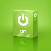 Цветные ароматизированные презервативы ON) Fruit   Color - 3 шт. - ON) - купить с доставкой в Димитровграде