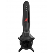 Чёрный вибростимулятор для головки члена с эффектом всасывания Vibrating Roto-Sucker - Pipedream - в Димитровграде купить с доставкой