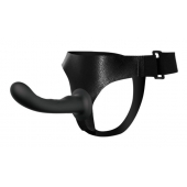 Страпон с изогнутой головкой Ultra Harness Curvy Dildo - 15,8 см. - Baile - купить с доставкой в Димитровграде