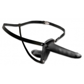 Женский страпон с вагинальной пробкой Double Penetrix Strap-on - 15 см. - Pipedream - купить с доставкой в Димитровграде